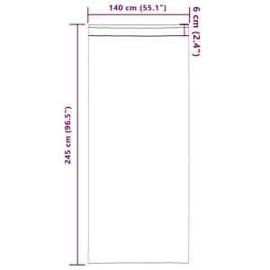 Závěsy na zatemnění s kroužky 2 pcs Víno Červené 245 x 140 cm - obrázek 9