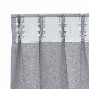 Závěsy na zatemnění s kroužky 2 pcs Metalická šedá 225 x 140 cm - obrázek 5