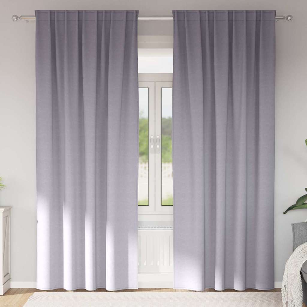 Kardinaid kardinatega 2 pcs Metallhall 245 x 140 cm Polüester