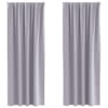 vidaXL Kardinad r&otilde;ngastega 2 tk Metallhall 245 x 140 cm Pol&uuml;ester