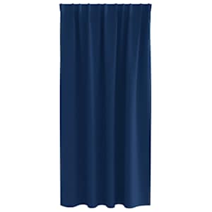 Závěsy na zatemnění s kroužky 2 pcs Tmavě modrá 175 x 140 cm - obrázek 4