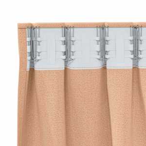 Závěsy na zatemnění s kroužky 2 pcs Světle hnědá 140 x 140 cm - obrázek 5