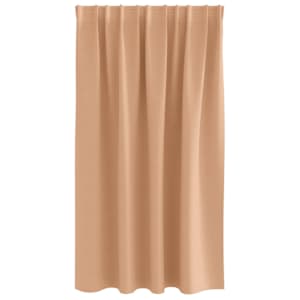 Závěsy na zatemnění s kroužky 2 pcs Světle hnědá 140 x 140 cm - obrázek 4