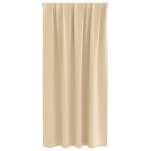 Závěsy na zatemnění s kroužky 2 pcs Krémová 175 x 140 cm - obrázek 4