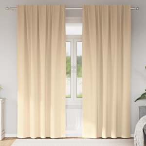 Závěsy na zatemnění s kroužky 2 pcs Krémová 260 x 140 cm - obrázek 1