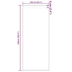 Závěsy na zatemnění s kroužky 2 pcs Krémová 260 x 140 cm - obrázek 9