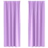 vidaXL Kardinad r&otilde;ngastega 2 tk Lilla 225 x 140 cm Pol&uuml;ester