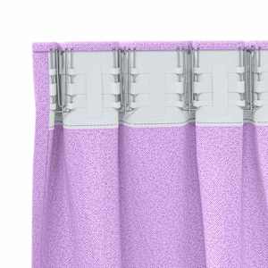 Závěsy na zatemnění s kroužky 2 pcs Fialová 260 x 140 cm - obrázek 5