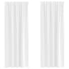vidaXL Kardinad r&otilde;ngastega 2 tk Helevalge 260 x 140 cm Pol&uuml;ester
