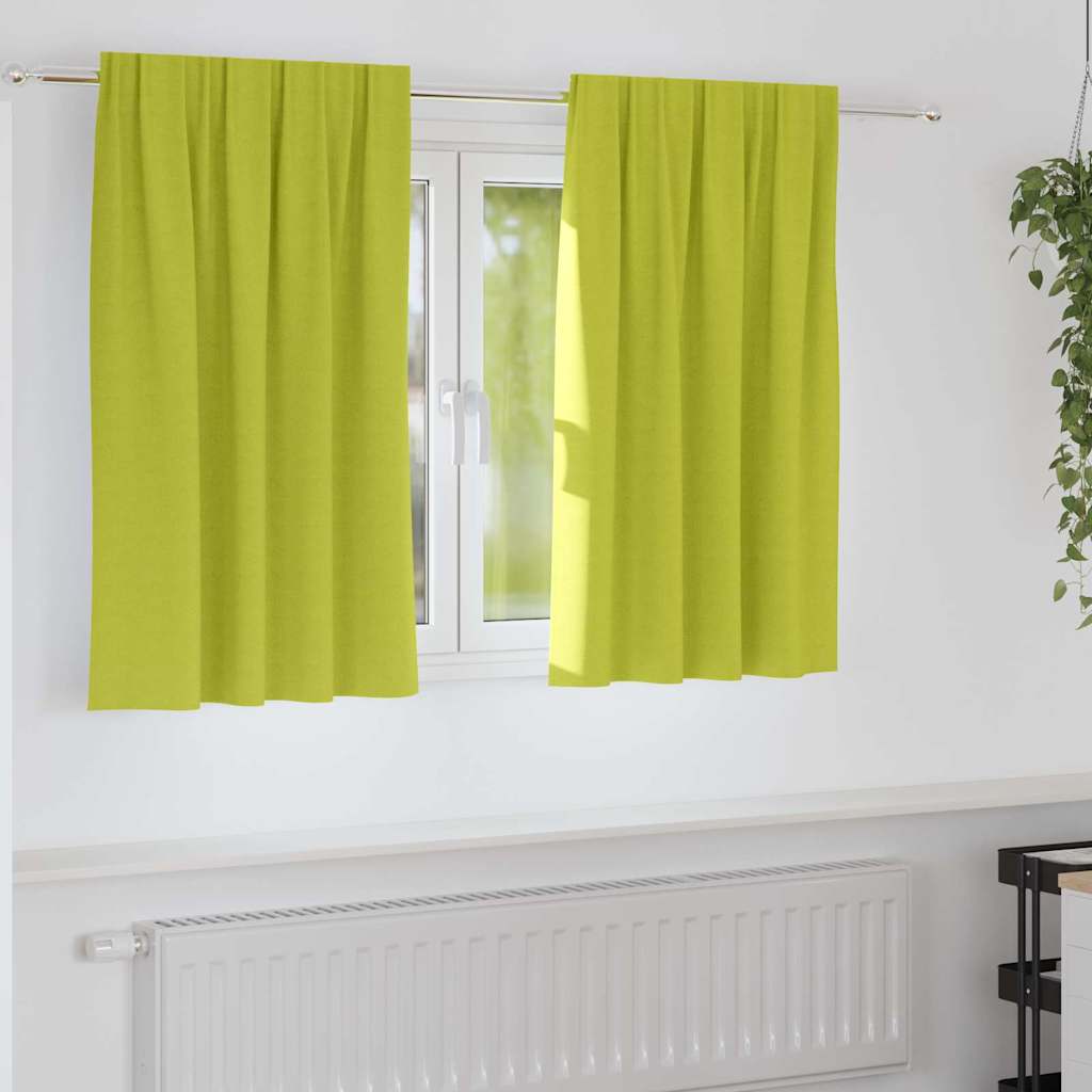 Kardinaid kardinatega 2 pcs Õunaroheline 140 x 140 cm Polüester