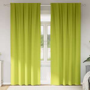 Zavese za zatemnitev z obroči 2 pcs Zelena 225 x 140 cm