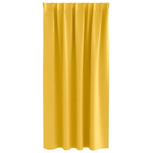 Závěsy na zatemnění s kroužky 2 pcs Hořčicově žlutá - obrázek 4