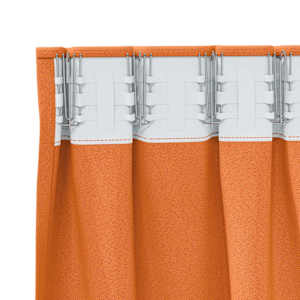 Závěsy na zatemnění s kroužky 2 pcs Oranžová 175 x 140 cm - obrázek 5