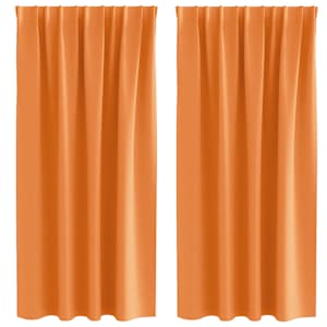 Závěsy na zatemnění s kroužky 2 pcs Oranžová 175 x 140 cm - obrázek 2
