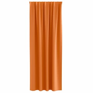 Závěsy na zatemnění s kroužky 2 pcs Jasně oranžová 245 x 140 cm - obrázek 4
