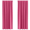 vidaXL Kardinad r&otilde;ngastega 2 tk Erk Roosa 245 x 140 cm Pol&uuml;ester