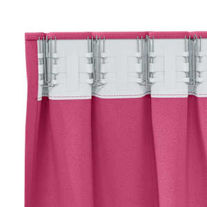 Závěsy na zatemnění s kroužky 2 pcs Jasně růžová 260 x 140 cm - obrázek 5