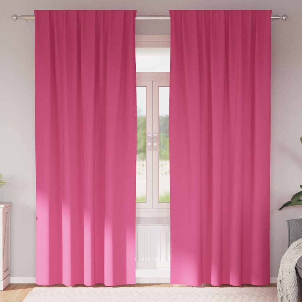 Kardinaid kardinatega 2 pcs Erkroosa 260 x 140 cm Polüester