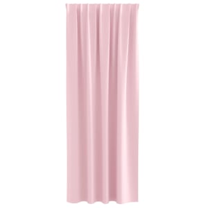 Závěsy na zatemnění s kroužky 2 pcs Bledě růžová 260 x 140 cm - obrázek 4