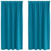 vidaXL Kardinad r&otilde;ngastega 2 tk T&uuml;rkiis 175 x 140 cm Pol&uuml;ester