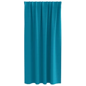 Závěsy na zatemnění s kroužky 2 pcs Tyrkysová 175 x 140 cm - obrázek 4