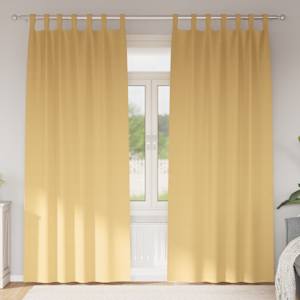 Závěsy na zatemnění s kroužky 2 pcs Béžová 245 x 140 cm - obrázek 1