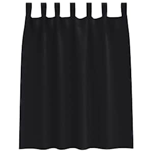 Závěsy na zatemnění s kroužky 2 pcs Černá 140 x 140 cm - obrázek 4