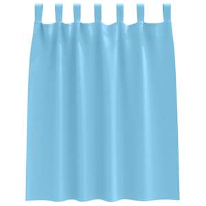 Závěsy na zatemnění s kroužky 2 pcs Světle modrá 140 x 140 cm - obrázek 4