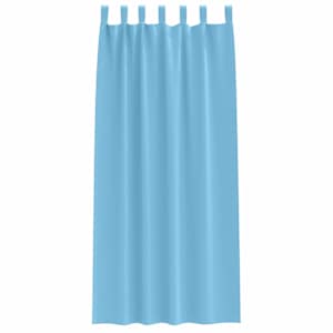 Závěsy na zatemnění s kroužky 2 pcs Světle modrá 225 x 140 cm - obrázek 4