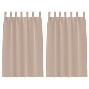 Závěsy na zatemnění s kroužky 2 pcs Taupe 175 x 140 cm - obrázek 2