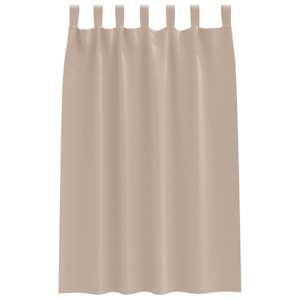 Závěsy na zatemnění s kroužky 2 pcs Taupe 175 x 140 cm - obrázek 4