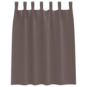 Závěsy na zatemnění s kroužky 2 pcs Tmavě hnědá 140 x 140 cm - obrázek 4