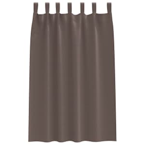 Závěsy na zatemnění s kroužky 2 pcs Tmavě hnědá 175 x 140 cm - obrázek 4