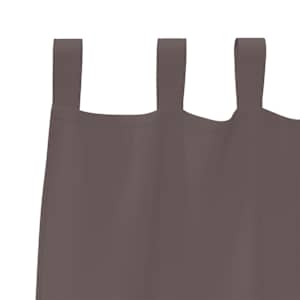 Závěsy na zatemnění s kroužky 2 pcs Tmavě hnědá 260 x 140 cm - obrázek 5