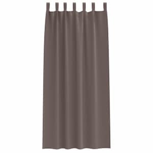 Závěsy na zatemnění s kroužky 2 pcs Tmavě hnědá 260 x 140 cm - obrázek 4
