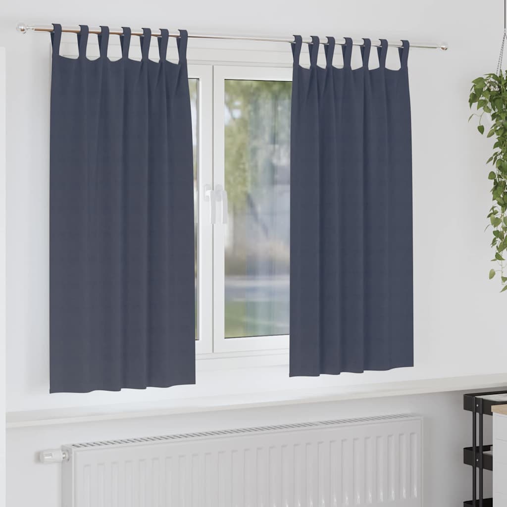 Pimendavad kardinad 2 pcs Antratsiit 175 x 140 cm Polüester