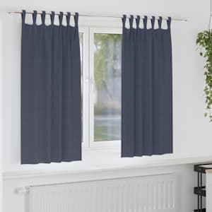 Závěsy na zatemnění s kroužky 2 pcs Antracit 175 x 140 cm - obrázek 1