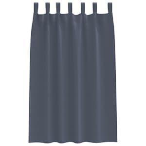 Závěsy na zatemnění s kroužky 2 pcs Antracit 175 x 140 cm - obrázek 4