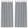 vidaXL Kardinad r&otilde;ngastega 2 tk Helehall 225 x 140 cm Pol&uuml;ester