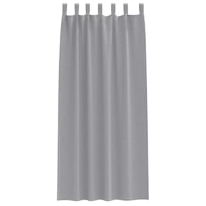 Závěsy na zatemnění s kroužky 2 pcs Světle šedá 260 x 140 cm - obrázek 4
