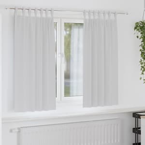 Závěsy na zatemnění s kroužky 2 pcs Světlá šedá 175 x 140 cm - obrázek 1