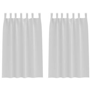 Závěsy na zatemnění s kroužky 2 pcs Světlá šedá 175 x 140 cm - obrázek 2