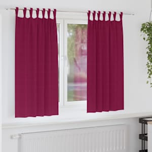 Závěsy na zatemnění s kroužky 2 pcs Víno Červené 175 x 140 cm - obrázek 1
