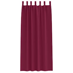 Závěsy na zatemnění s kroužky 2 pcs Víno Červené 225 x 140 cm - obrázek 4