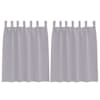 vidaXL Kardinad r&otilde;ngastega 2 tk Metallhall 140 x 140 cm Pol&uuml;ester