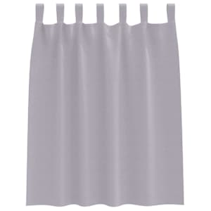 Závěsy na zatemnění s kroužky 2 pcs Metalická šedá 140 x 140 cm - obrázek 4