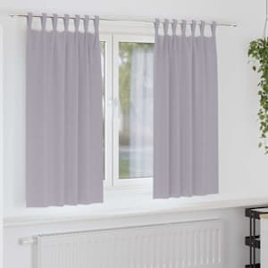 Závěsy na zatemnění s kroužky 2 pcs Metalická šedá 175 x 140 cm - obrázek 1