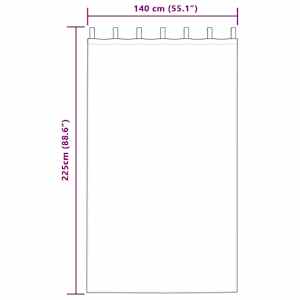 Závěsy na zatemnění s kroužky 2 pcs Metalická šedá 225 x 140 cm - obrázek 8