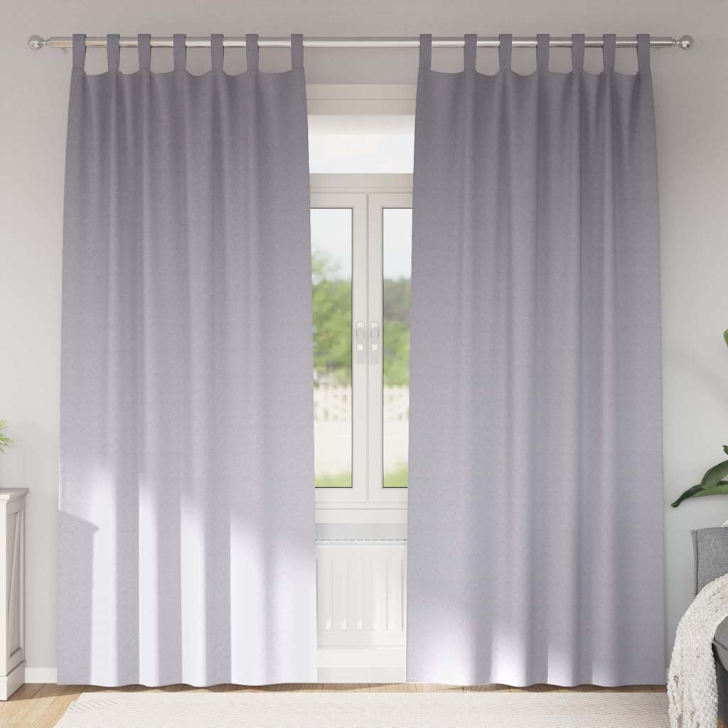 Kardinaid kardinatega 2 pcs Metallhall 245 x 140 cm Polüester