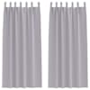 vidaXL Kardinad r&otilde;ngastega 2 tk Metallhall 245 x 140 cm Pol&uuml;ester